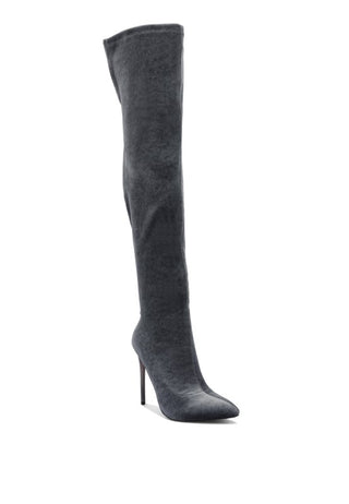 Madman Velvet Over-the-Knee Boot - Lined & Luxe | Kayes+Kloset
