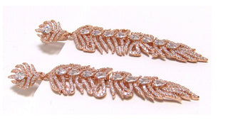 Leaf Dangle Earrings - 925 Sterling Silver by Canari Designs