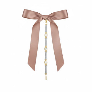 Collette Z Two-Tone CZ Oval Bracelet by Collette Z