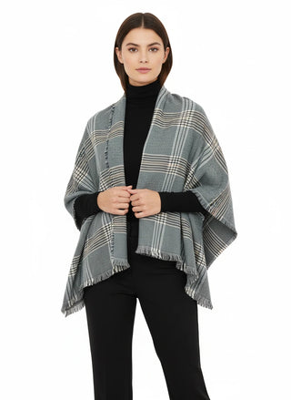 Cashmere Blend Two-Tone Shawl