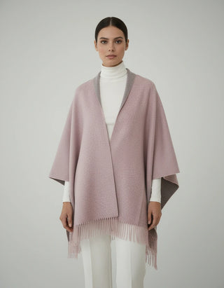 Cashmere Blend Two-Tone Shawl