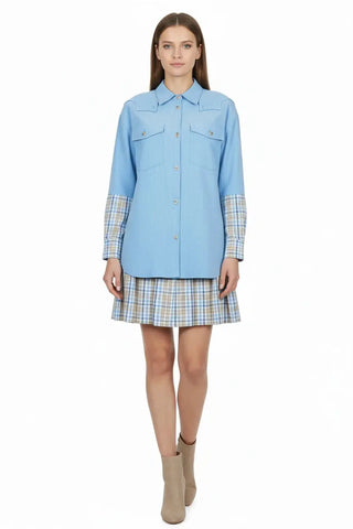 Corduroy Shirt Dress by Monique Store