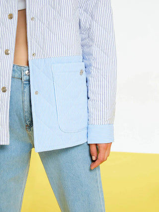 Quilted Oversized Shirt Jacket - Statement Outerwear by Monique Store