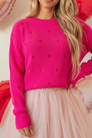 Gracie Heart Sweater by Jade Icarus