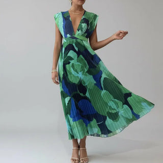 Deep V-neck Dress by Jade Icarus