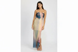 Shirred Tube Maxi Dress by Jade Icarus