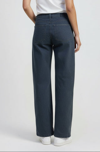 FOLDED FITTED DENIM PANTS by Jade Icarus