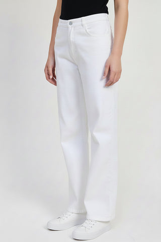 FOLDED FITTED DENIM PANTS by Jade Icarus