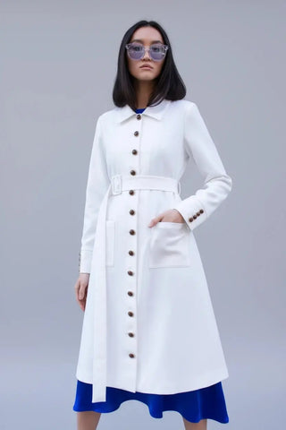 Monique White Coat by Maskup Corporation