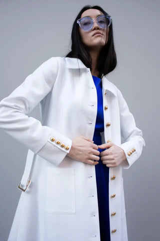 Monique White Coat by Maskup Corporation