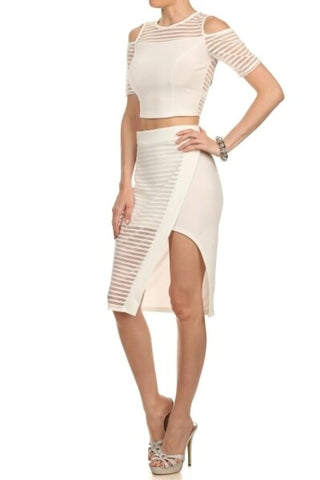 Crop It Out Cut-Out Two-Piece Set by SurelyMine