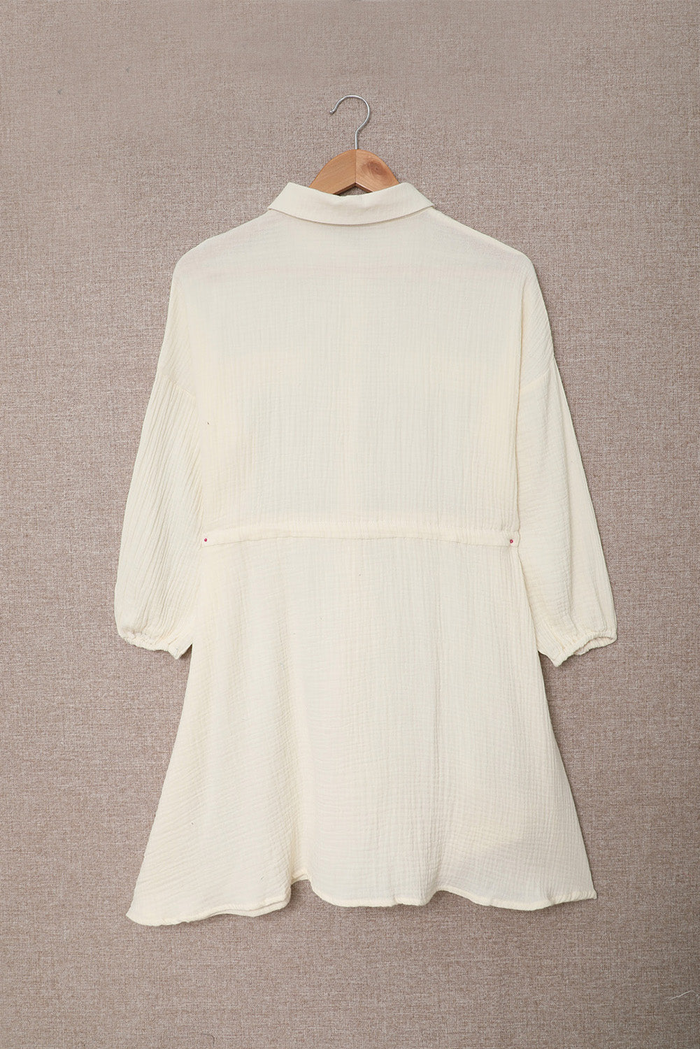 Apricot Tunic Shirt Dress