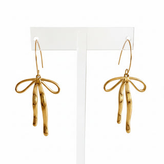 Stylist Bow Drop Earrings