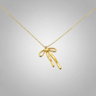 Stylist Bow Pendant Necklace