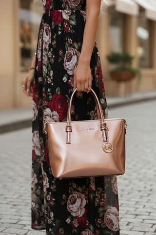 Michael Kors Jet Set XS Metallic Top-zip Tote Bag by JV Deals