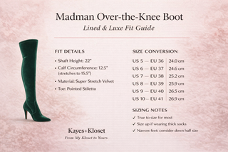 Madman Velvet Over-the-Knee Boot - Lined & Luxe