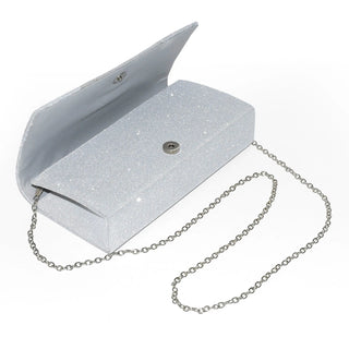 Glitter Evening Bag with Pleats by Periwinkle Zeus