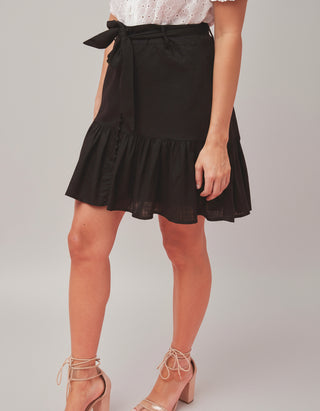 Jasmine High Waisted Belted Skirt