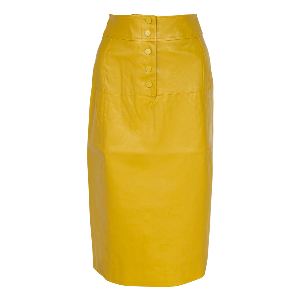 Glossy Vegan Leather Pencil Skirt – Women’s Chic Faux Leather Skirt