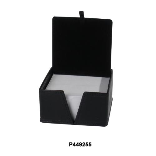 Leather Memo Holder Box
