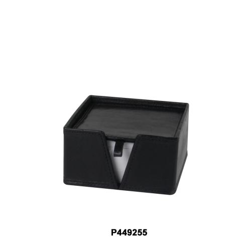 Leather Memo Holder Box