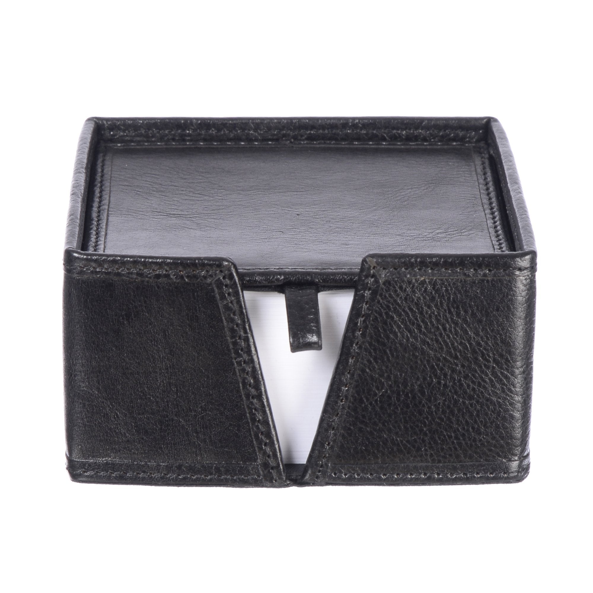 Leather Memo Holder Box