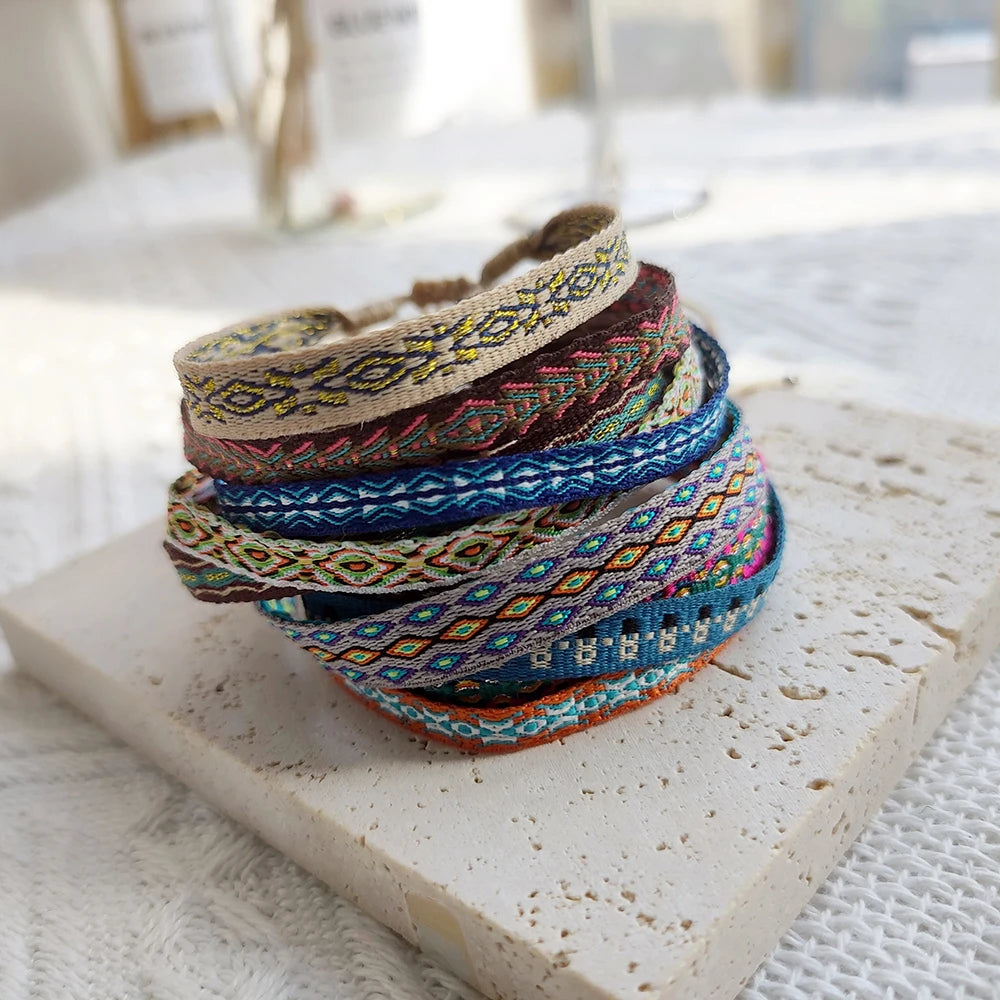 Unisex Handmade Woven Bracelet Wholesale Colombia Cloth Braided