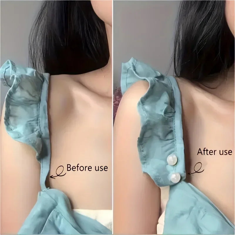 8PCS pearl non-slip safety pins Dress brooch decoration dress waist