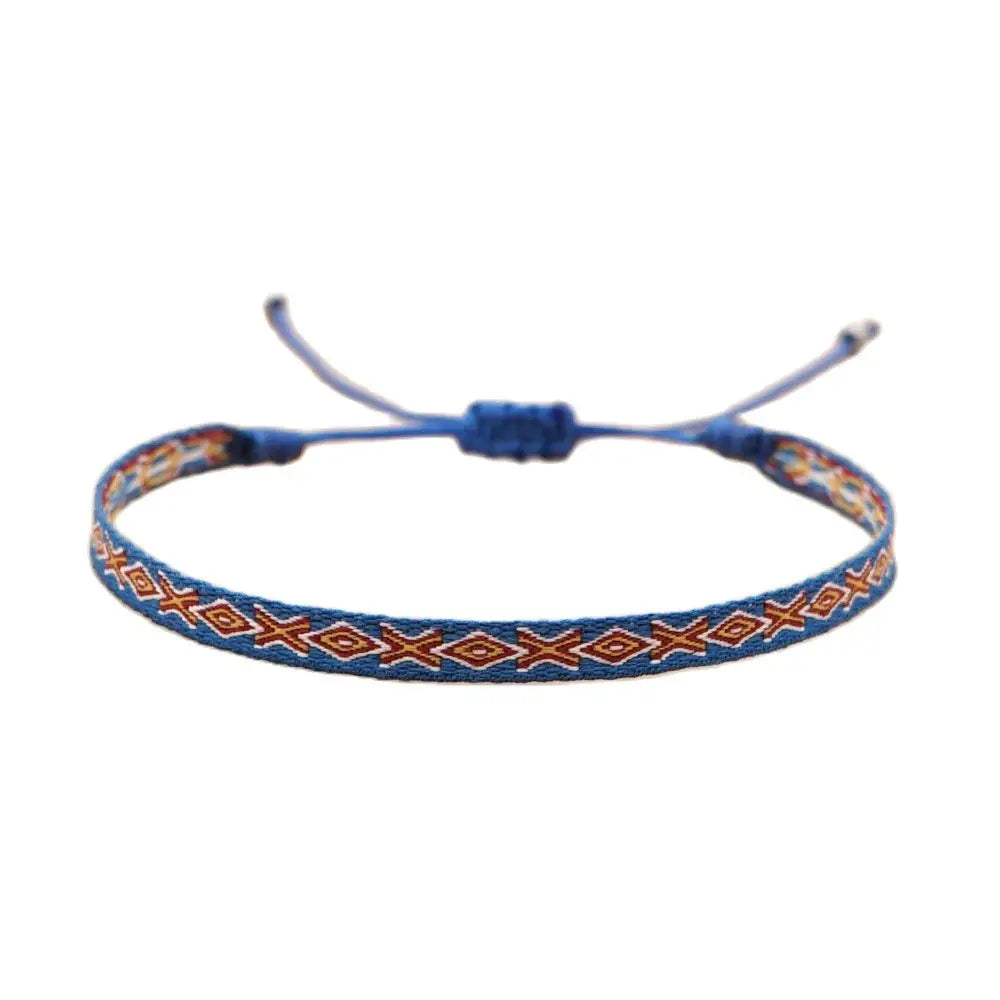KKBEAD Wholesale Handwoven Bracelet Colombia Cloth Braided Wristband
