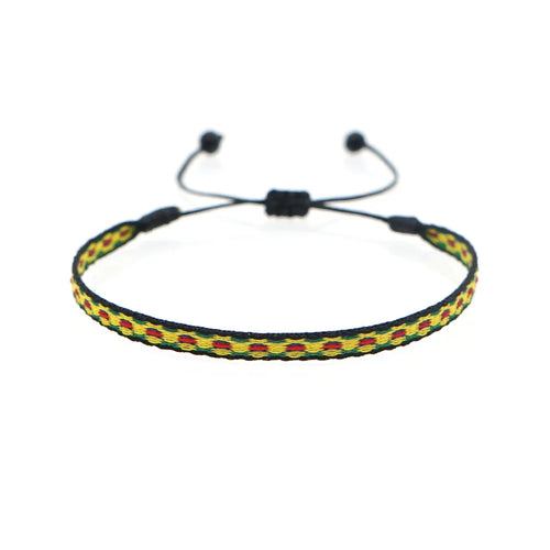 KKBEAD Wholesale Handwoven Bracelet Colombia Cloth Braided Wristband