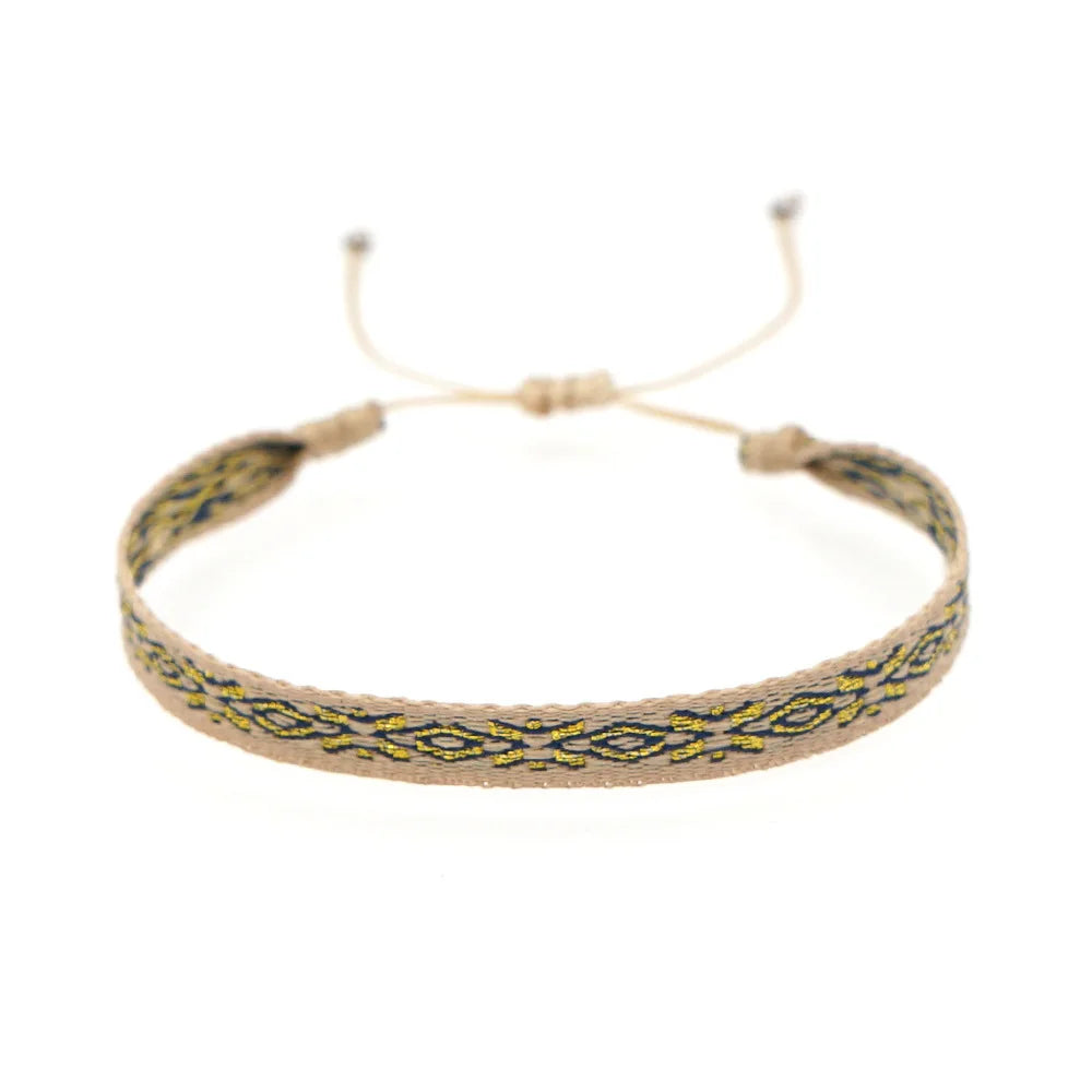 Unisex Handmade Woven Bracelet Wholesale Colombia Cloth Braided