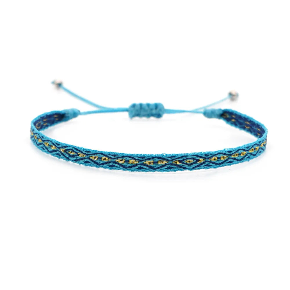 KKBEAD Wholesale Handwoven Bracelet Colombia Cloth Braided Wristband