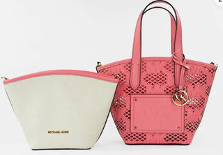 Michael Kors Kimber Small Tea Rose Vegan Leather 2-in-1 Zip Tote by JV Deals