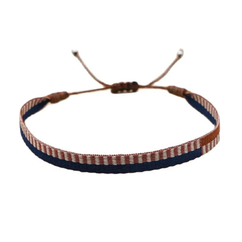 KKBEAD Wholesale Handwoven Bracelet Colombia Cloth Braided Wristband