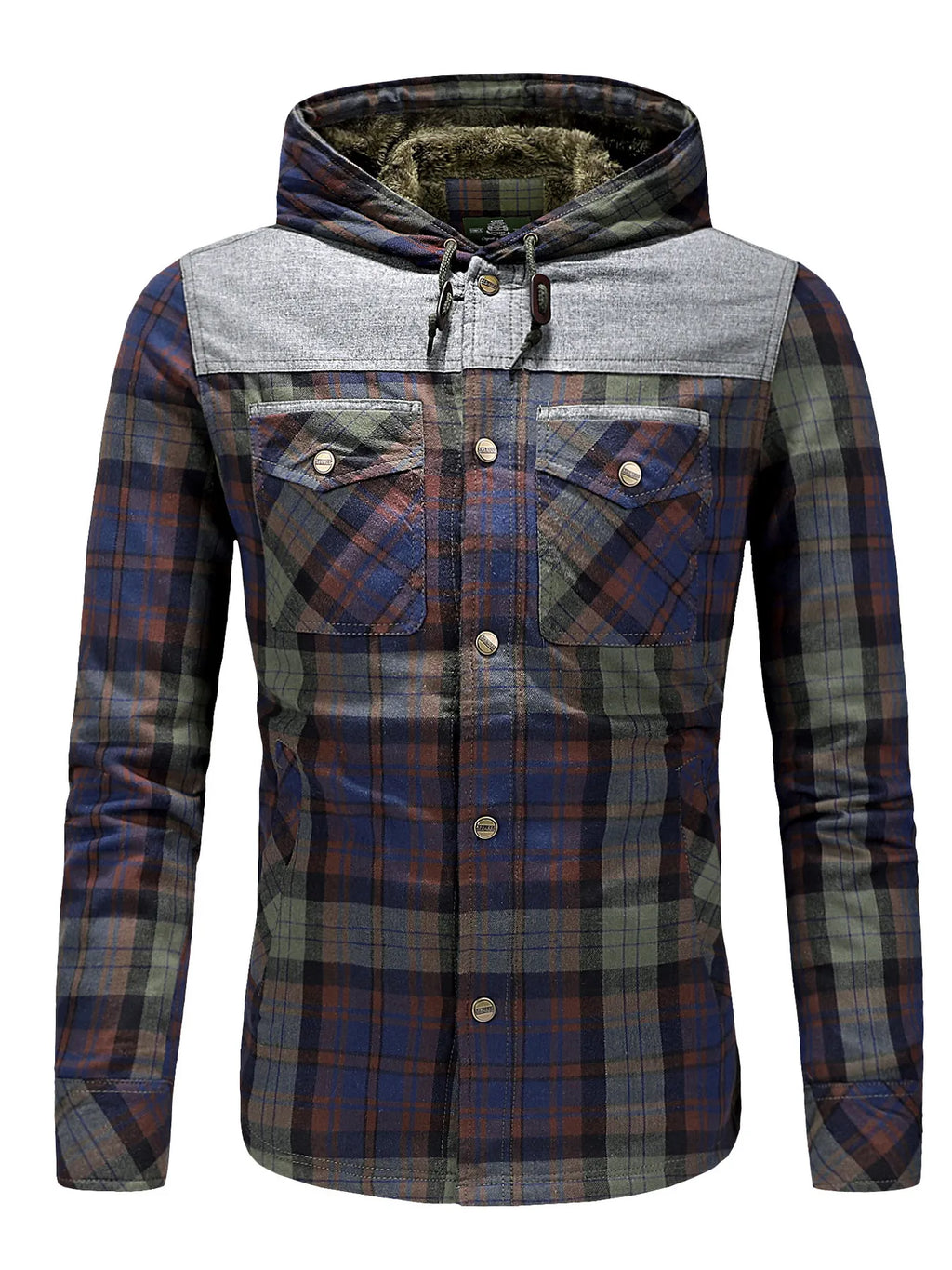 Men's Round Neck Striped Sweater