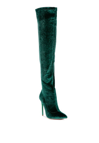 Madman Velvet Over-the-Knee Boot - Lined & Luxe | Kayes+Kloset