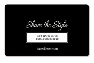 Gift Card Back - Kayes+Kloset