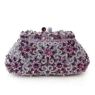 Crystal Rhinestone Evening Clutch by Turquoise Tiger