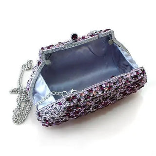 Crystal Rhinestone Evening Clutch by Turquoise Tiger