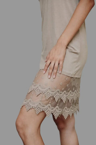 Polkadot Lace Slip Dress by Periwinkle Aether